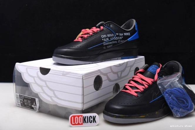 Rep Retro Low Blue SP Off-White Jordan DJ4375-004 Black 2 0701
